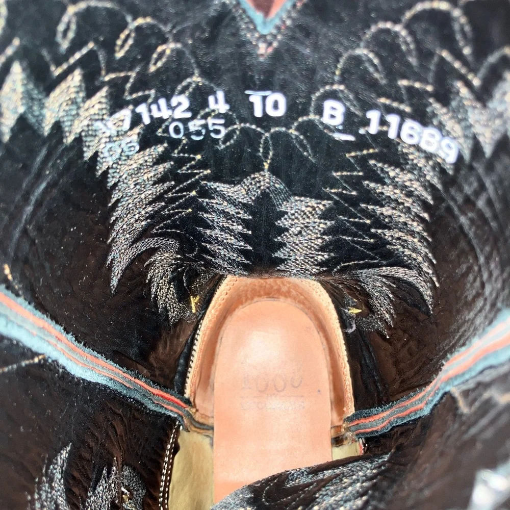 Lucchese Brown Western Cowboy Boots - Picture 6 of 7